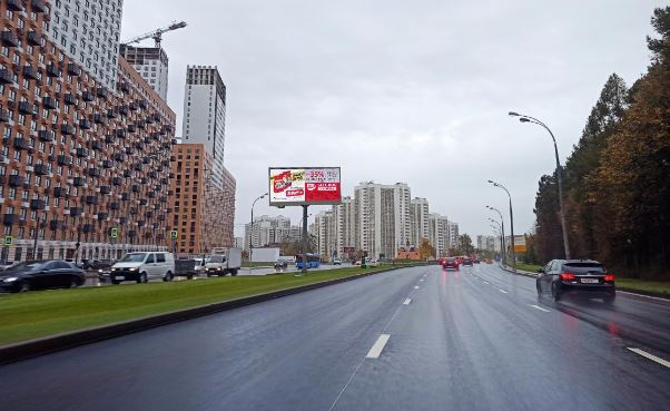 Новые цифровые билборды установлены в Южном Бутово (ул. Поляны)