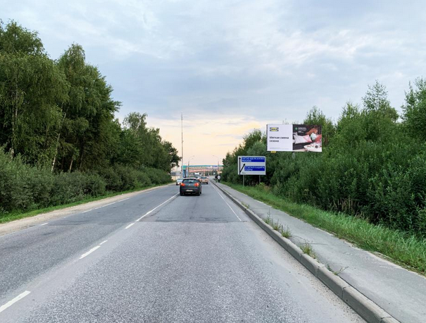 Ступино, автомобильная дорога Ступино-Малино на отметке 0км+750м с левой стороны,  Щит 3х6 | Рекламное агентство полного цикла «Регион Медиа» в Москве