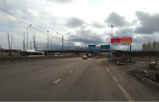 Долгопрудный, Лихачевское шоссе, съезд на М11 ,  Щит 3х6 | Рекламное агентство полного цикла «Регион Медиа» в Москве