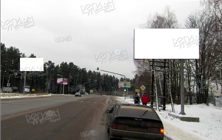 Фряновское ш., 14 км + 100 м, поворот на д. Мишнево, д. Литвиново, перекресток, светофор, левая