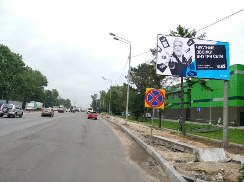 Балашиха, 23км+430м справа (Балашиха, шоссе Энтузиастов, д. 66А),  Щит 3х6 | Рекламное агентство полного цикла «Регион Медиа» в Москве