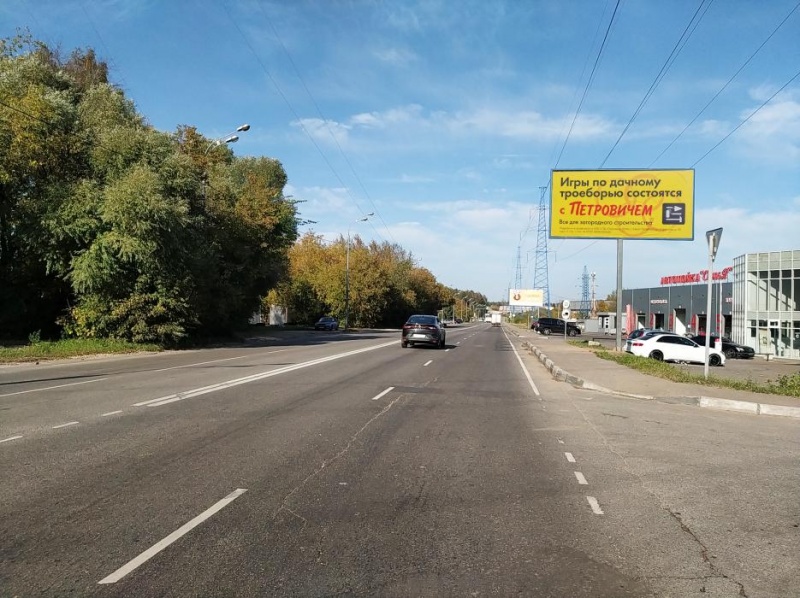 Балашиха, Объездное шоссе, д. 2,  Щит 3х6 | Рекламное агентство полного цикла «Регион Медиа» в Москве