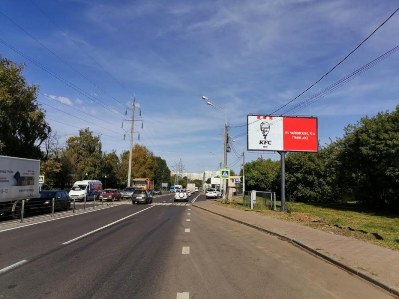 Котельники, Дзержинское шоссе, 1км + 430м, слева,  Щит 3х6 | Рекламное агентство полного цикла «Регион Медиа» в Москве