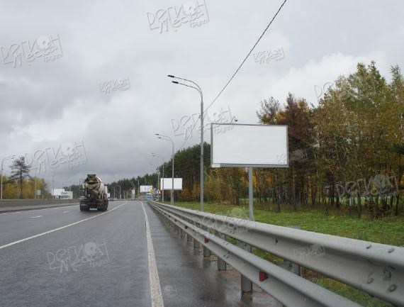 М-1 «Беларусь», 27км+400м после ТЦ Конфитюр, перед въездом в коттеджный поселок Довиль, правая сторона